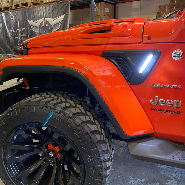 Jeep Wrangler JL Sidetrack LED Fender Lights | Entry & Turn Signal Jeep Wrangler JL Sidetrack LED Fender Lights | Entry & Turn Signal