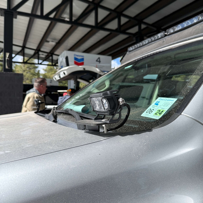 2010-2023 Lexus GX460 A-Pillar Hood Mount Brackets w/ VEGA™ Series 2 Spotlights