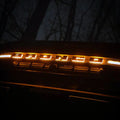 Universal Illuminated LED Letter Badges Amber Individual Letters Custom Emblem