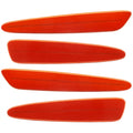 2005-2013 Chevrolet C6 Corvette Concept SMD Sidemarkers with inferno orange metallic paint and ghost lenses.