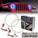 018-2024 Jeep Wrangler JL LED Headlight Surface Mount Halo Kit