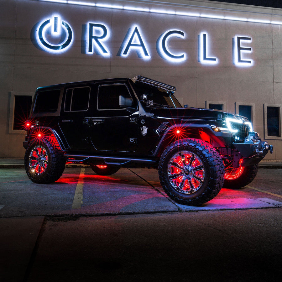 LED Illuminated Wheel Rings - Single / Double Row LED