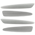 2005-2013 Chevrolet C6 Corvette Concept SMD Sidemarkers with light tarnished silver metallic paint and ghost lenses.