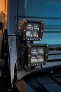 Jeep JK Dual Light Mounting Pillar Brackets (Pair)