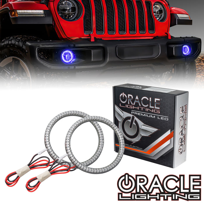 ORACLE Lighting 2018-2023 Jeep Wrangler JL LED Surface Mount Fog Light Halo Kit
