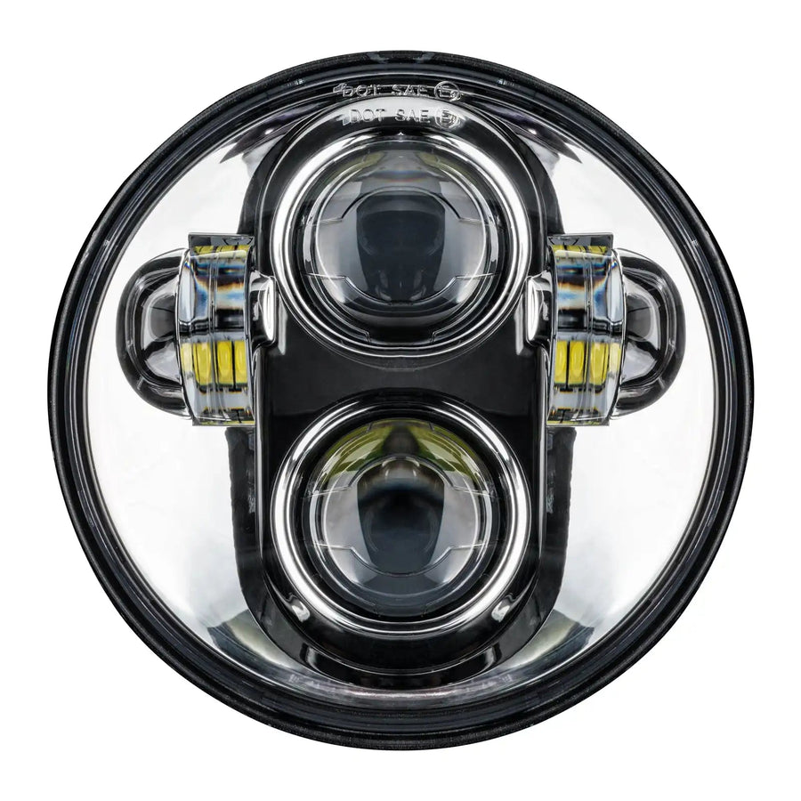 5.75" 40W Replacement LED Headlight - Chrome Bezel