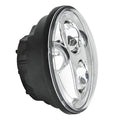 Side view of 5.75" 40W Replacement LED Headlight - Chrome Bezel