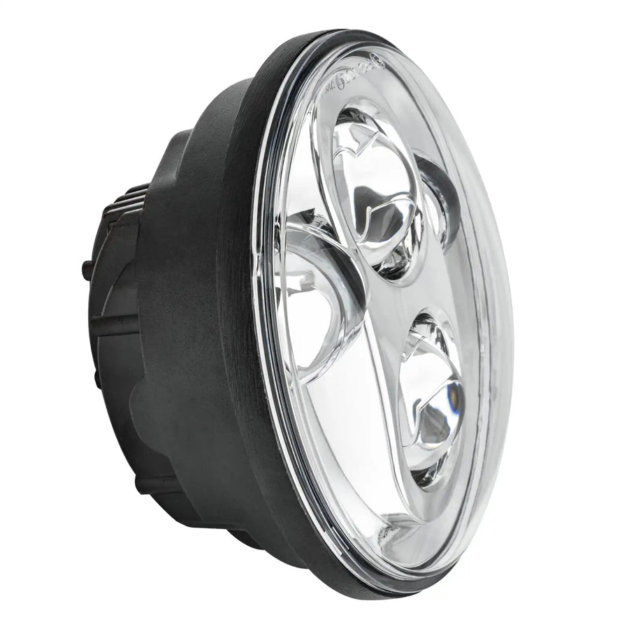 Side view of 5.75" 40W Replacement LED Headlight - Chrome Bezel