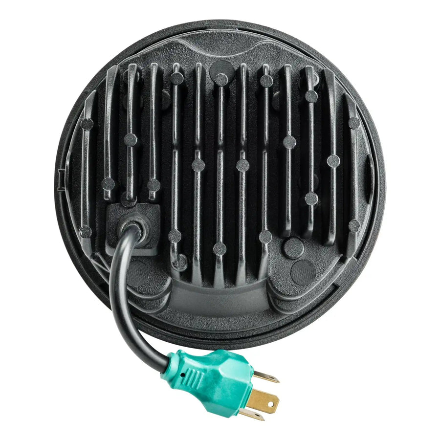 Rear view of 5.75" 40W Replacement LED Headlight - Chrome Bezel