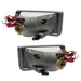 Rear view of 2007-2015 Chevrolet Silverado Pre-Assembled Fog Lights - Square Style Halo