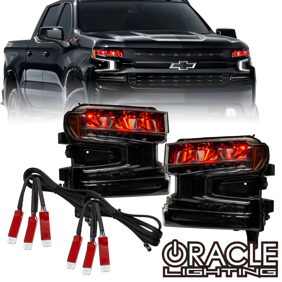 2019-2022 Chevrolet Silverado 1500 ColorSHIFT RGB Demon Eye Headlight Upgrade