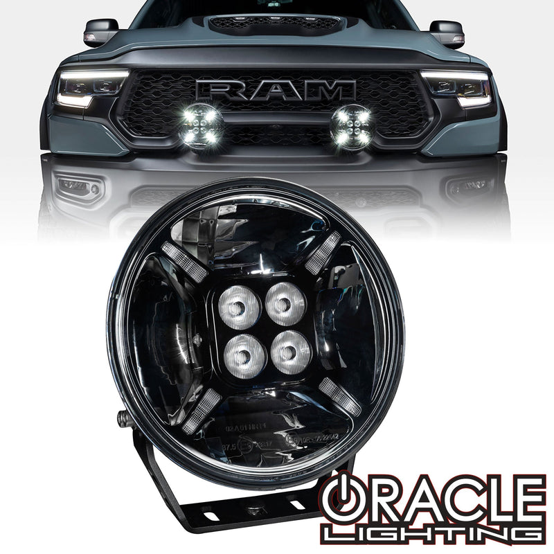 7" Multifunction 60W Round LED Spotlight - Post Mount