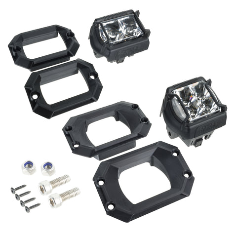 ORACLE Lighting Angled Flush Mount Bezels for Vega Series (Vega 2 & Vega 4) - Pair