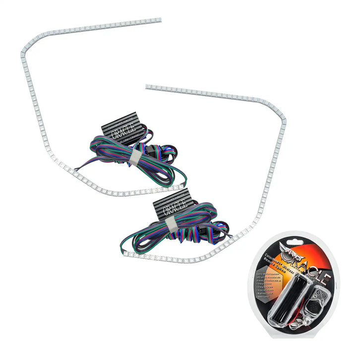 2015-2020 GMC Yukon LED ColorSHIFT Headlight Halo Kit with RF Controller.