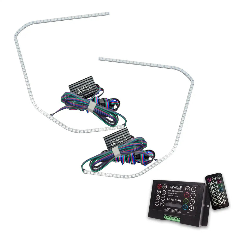 2015-2020 GMC Yukon LED ColorSHIFT Headlight Halo Kit with 2.0 Controller.