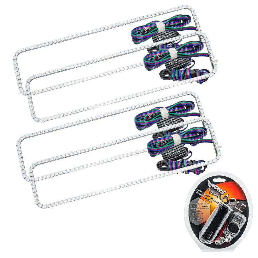 1992-1994 Chevrolet Blazer LED Dual Headlight Halo Kit with RF Controller.