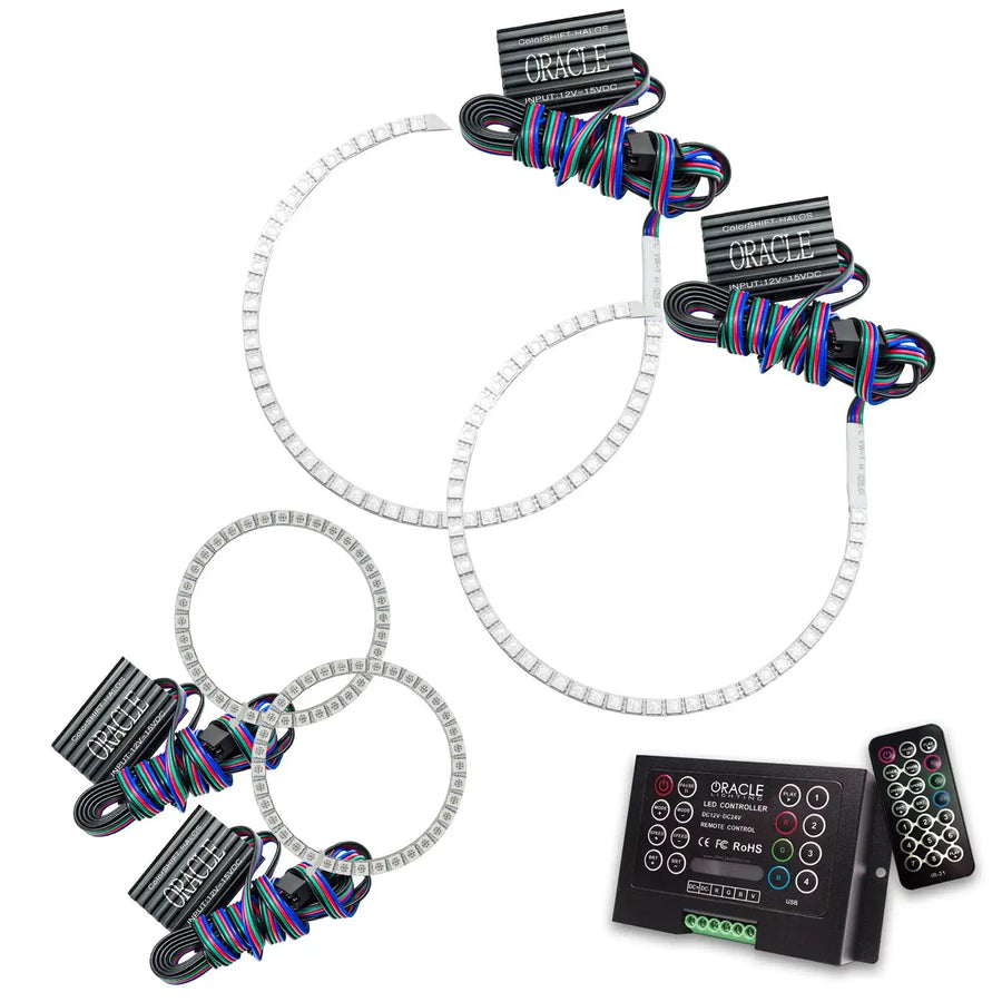 2002-2005 Ford Explorer LED Headlight Halo Kit with 2.0 Controller.
