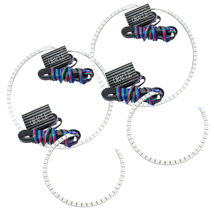 RGB Multi-Color LED Halo Kit For Toyota Sequoia 2001-2004 Headlights – Add Glow Without New Assemblies