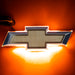 2010-2013 Chevrolet Camaro Illuminated LED Rear Bowtie Emblem with amber LEDs.