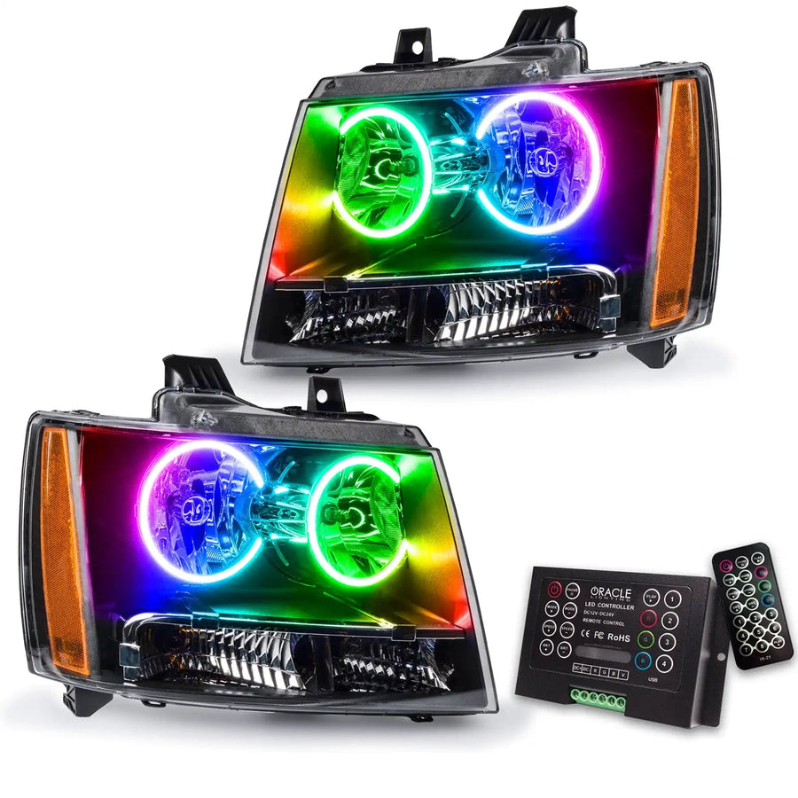 2007-2014 Chevrolet Suburban Pre-Assembled Halo Headlights with 2.0 Controller.