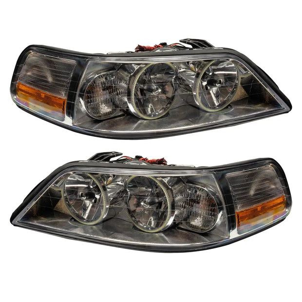 2005-2011 Lincoln Town Car Pre-Assembled Halo Headlights - Non HID