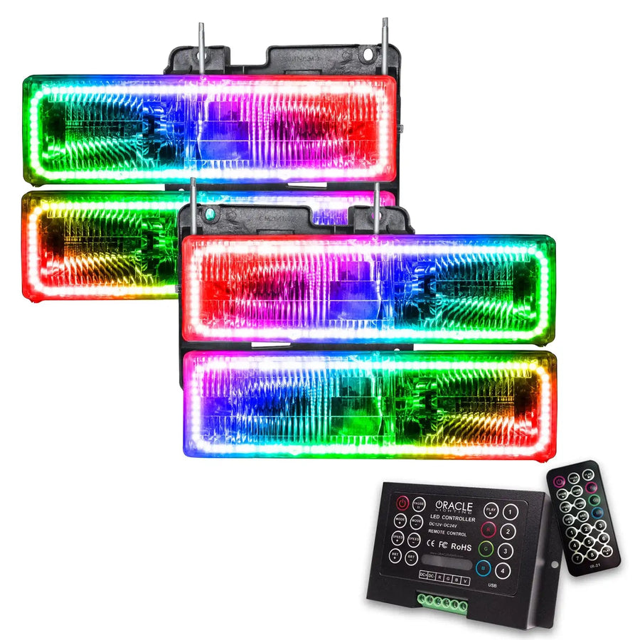 1992-1994 Chevrolet Blazer Pre-Assembled Halo Headlights with 2.0 Controller.