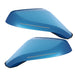 2010-2015 Chevrolet Camaro Concept Side Mirrors with light blue paint and clear lenses.