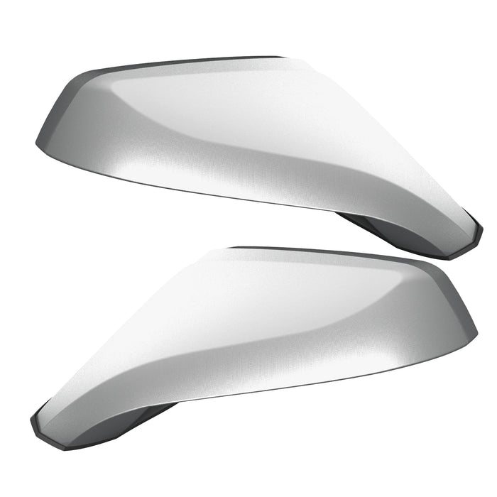 2010-2015 Chevrolet Camaro Concept Side Mirrors with silver paint and ghost lenses.