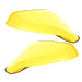 2010-2015 Chevrolet Camaro Concept Side Mirrors with bright yellow paint and ghost lenses.