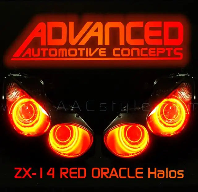 2007-2015 Kawasaki ZX-14R LED Headlight Halo Kit | ORACLE – ORACLE
