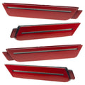 2010-2015 Chevrolet Camaro Concept SMD Sidemarker Set with red rock paint and clear lenses.