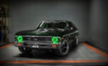 SS Nova with Pre-Installed 7" H6024/PAR56 Sealed Beam Halo installed, and green halos on.