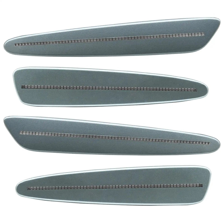 2005-2013 Chevrolet C6 Corvette Concept SMD Sidemarkers with sky gray metallic paint and clear lenses.