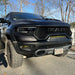 Front end of a RAM TRX with Front Bumper Flush LED Light Bar System installed.