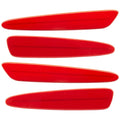 2005-2013 Chevrolet C6 Corvette Concept SMD Sidemarkers with torch red paint and ghost lenses.