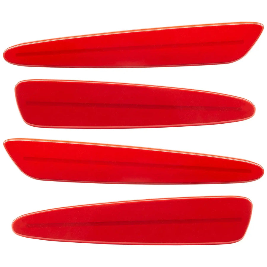 2005-2013 Chevrolet C6 Corvette Concept SMD Sidemarkers with torch red paint and ghost lenses.
