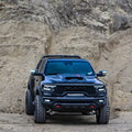 RAM TRX with Front Bumper Flush LED Light Bar System installed.