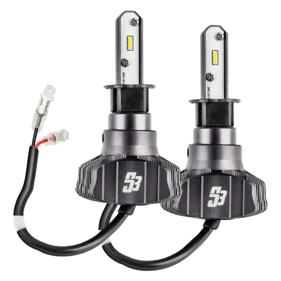 H1 - S3 LED Light Bulb Conversion Kit High/Low Beam (Non-Projector)