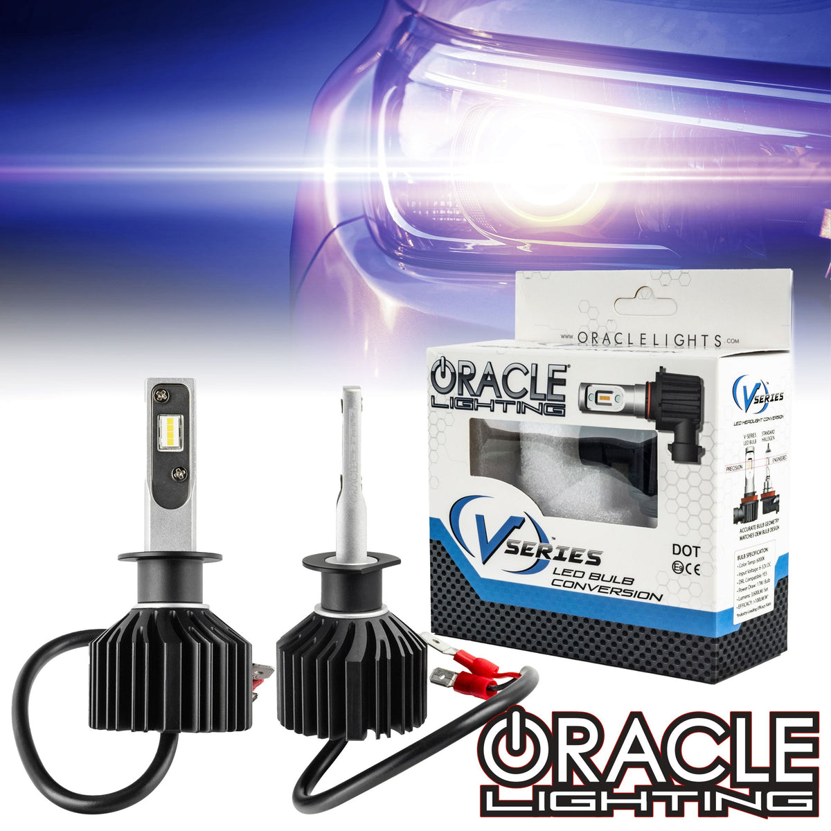 ORACLE Lighting H1 VSeries LED Light Bulb Conversion Kit High/Low Be