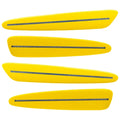 2005-2013 Chevrolet C6 Corvette Concept SMD Sidemarkers with velocity yellow paint and clear lenses.
