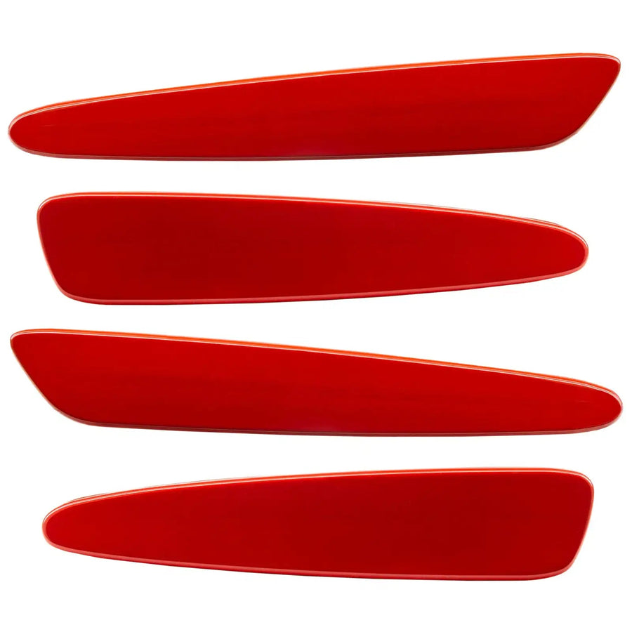 2005-2013 Chevrolet C6 Corvette Concept SMD Sidemarkers with victory red paint and ghost lenses.