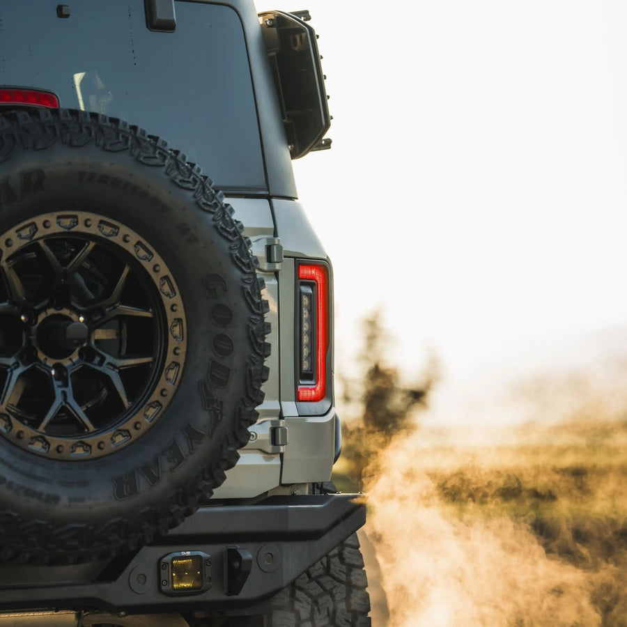 V2 | 2021-2025 Ford Bronco Flush Mount LED Tail Lights - Low Profile | 1,400 Lumens | LED Models