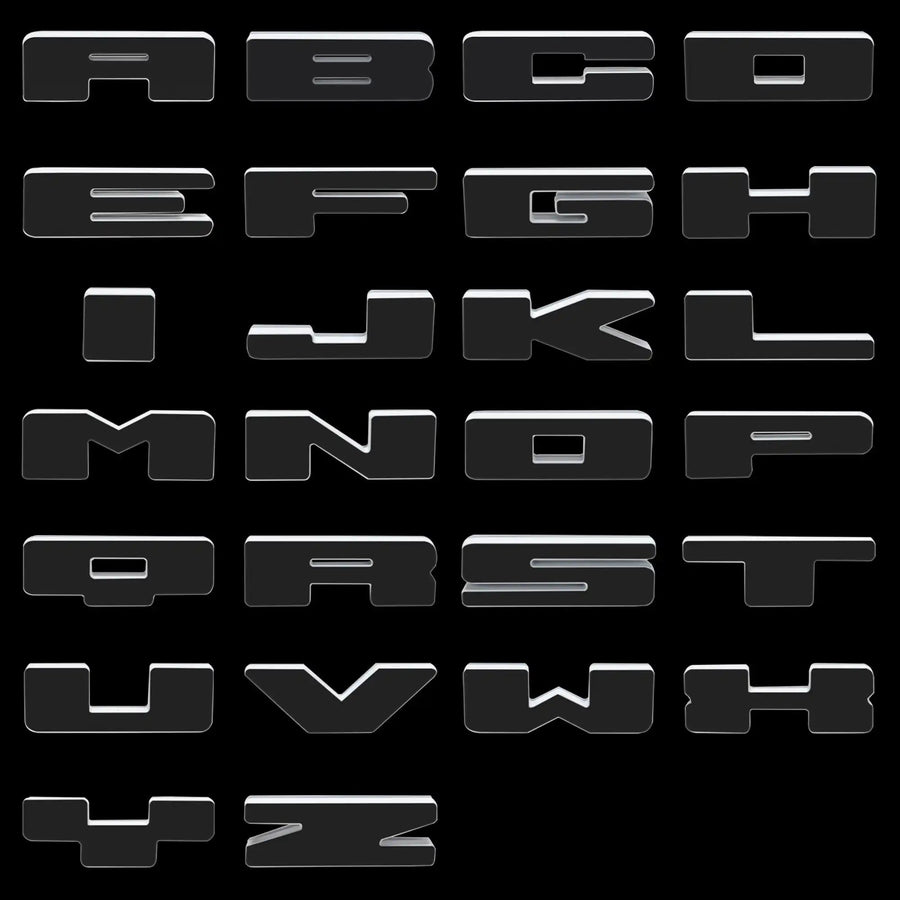 ORACLE Lighting Universal Illuminated LED Letter Badges - White LED - Individual