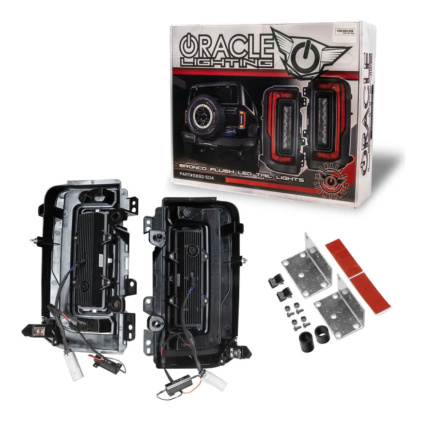 V2 | 2021-2025 Ford Bronco Flush Mount LED Tail Lights - Low Profile | 1,400 Lumens | LED Models