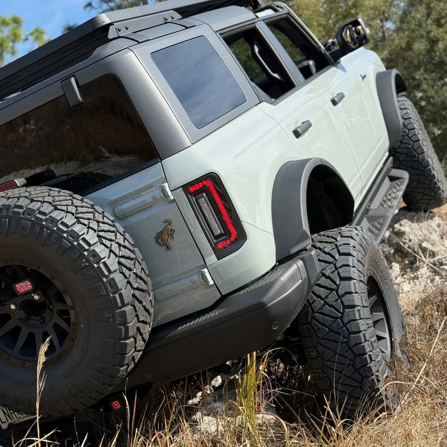 V2 | 2021-2025 Ford Bronco Flush Mount LED Tail Lights - Low Profile | 1,400 Lumens | LED Models