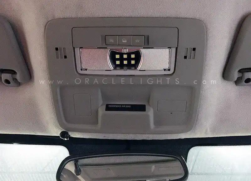 LED interior dome light replacement installed on camaro interior