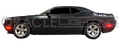 Side profile of challenger with bright red LED sidemarkers