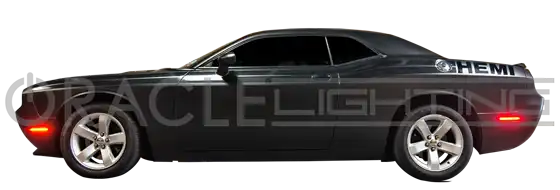 Side profile of challenger with bright red LED sidemarkers