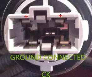 Close-up of LED bulb plug