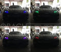 Car showing 4 different projector colors